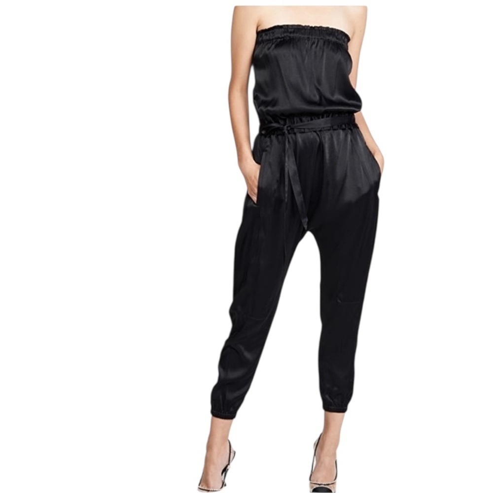 Frame NEW Harem Jumpsuit in Noir